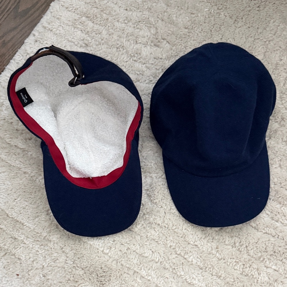 Quince Dark Blue Cap with Red Trim